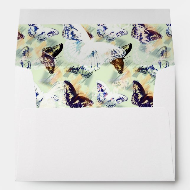 Lovely butterfly stylish envelope (Back (Bottom))