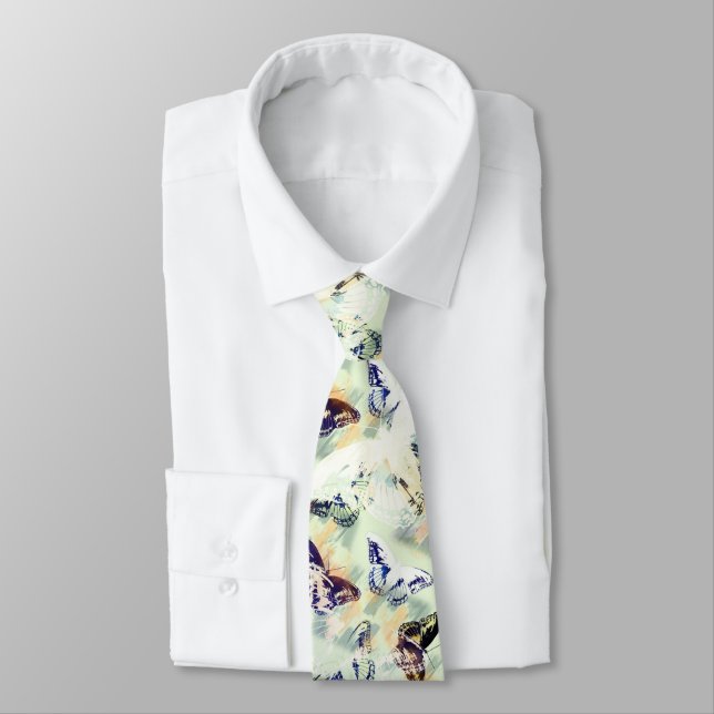 Lovely butterfly stylish tie (Tied)