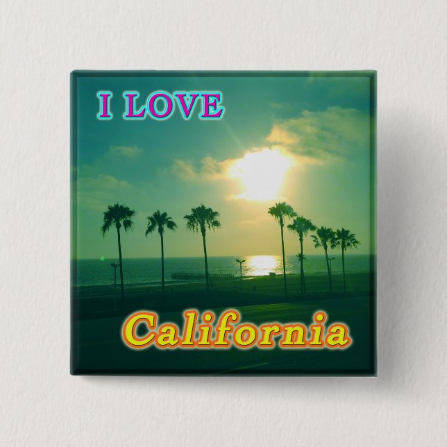 "Lovely California 1" Button (Front)