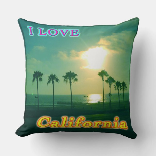 "Lovely California 1" Pillow (Front)