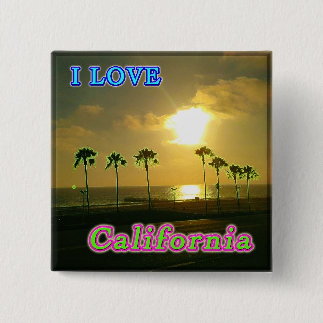 "Lovely California 2" Button (Front)