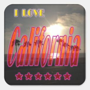 "Lovely California 3" Sticker