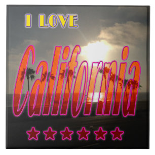 "Lovely California 3" Tile