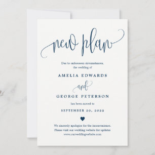 Lovely Calligraphy EDITABLE COLOR Update Card