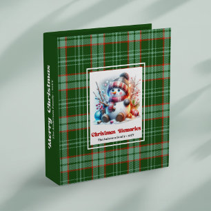 Lovely cartoon snowman kids keepsake album custom binder
