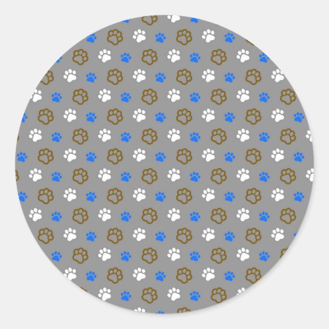 Lovely Cat Classic Round Sticker (Front)