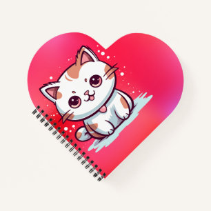 Lovely Cat Kawaii Style Clipart-47758 Notebook