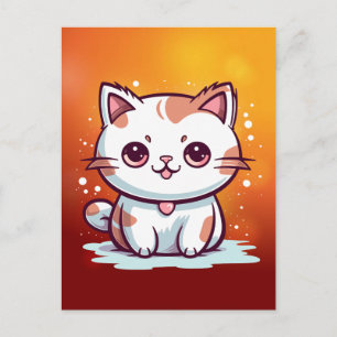 Lovely Cat Kawaii Style Clipart-47758 Postcard