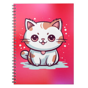 Lovely Cat Kawaii Style Clipart Notebook