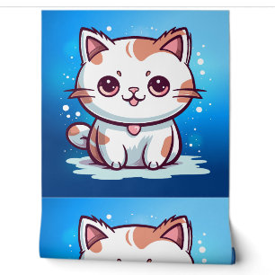 Lovely Cat Kawaii Style Clipart Wallpaper