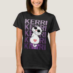 Lovely Cat - Kerri Name T-Shirt