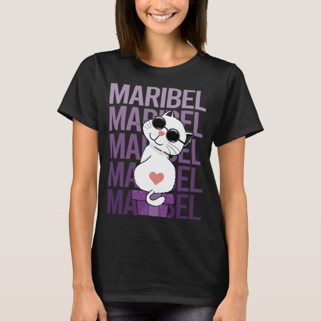Lovely Cat - Maribel Name T-Shirt (Front)