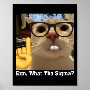 Lovely Cat Meme Clic Art Cute Kitten Erm  Poster