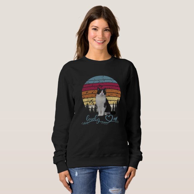 Lovely Cat Sweatshirt (Front Full)