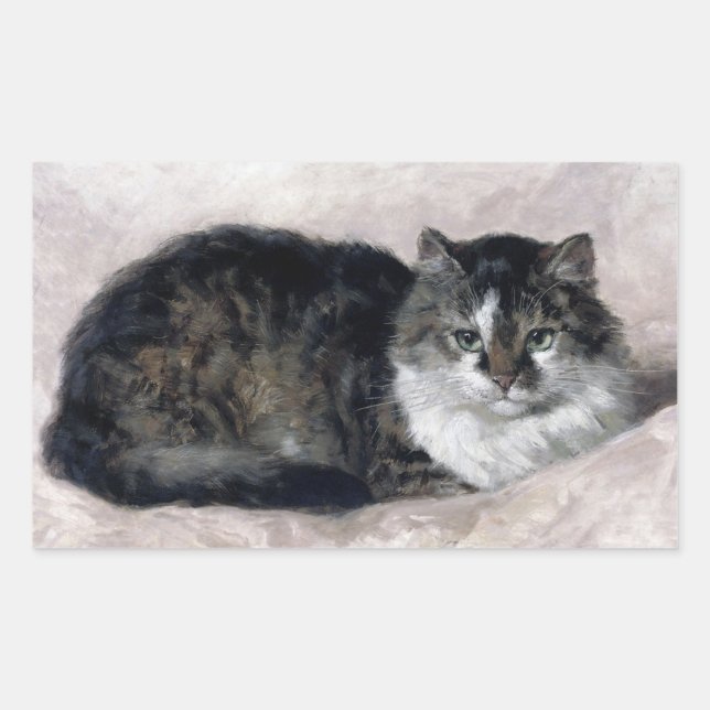 Lovely Cat Vintage Art Henriette Ronner Knip  Sticker (Front)