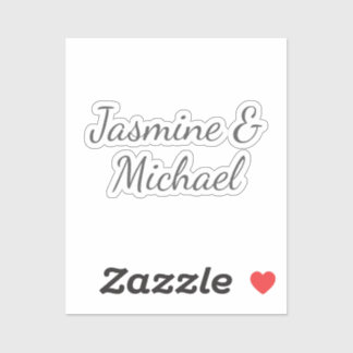 Lovely Chic Calligraphy Couple Names Wedding