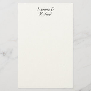 Lovely Chic Calligraphy Couple Names Wedding Stationery