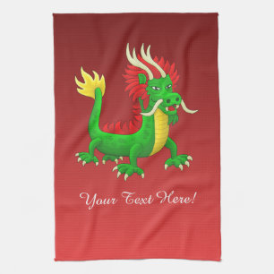 Lovely Chinese New Year Dragon Kitchen Towel