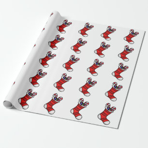 Lovely Christmas bell church hand bell Wrapping Paper
