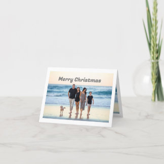 Lovely christmas card for family celebration