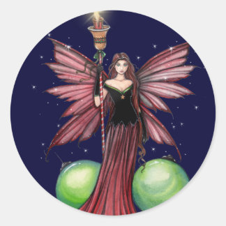 Lovely Christmas Fairy Stickers by Molly Harrison