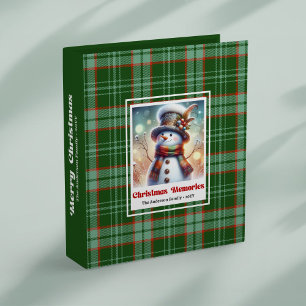 Lovely Christmas snowman family album personalized Binder