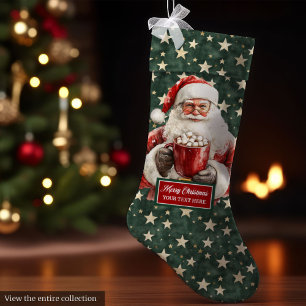 Lovely Classic Santa Stocking with Your Name