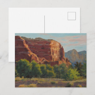 Lovely Cliff Scene in Early Morning Light Postcard
