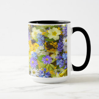 Lovely Coffee Mug In Spring Flowers Design