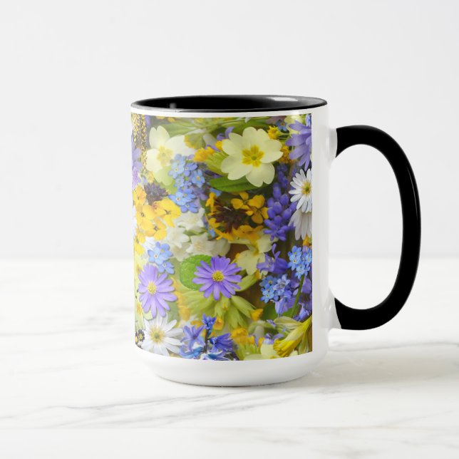 Lovely Coffee Mug In Spring Flowers Design (Right)