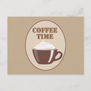 Lovely Coffee Time Postcard