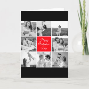 Lovely Collage Couple Photo Happy Valentines Day T Card