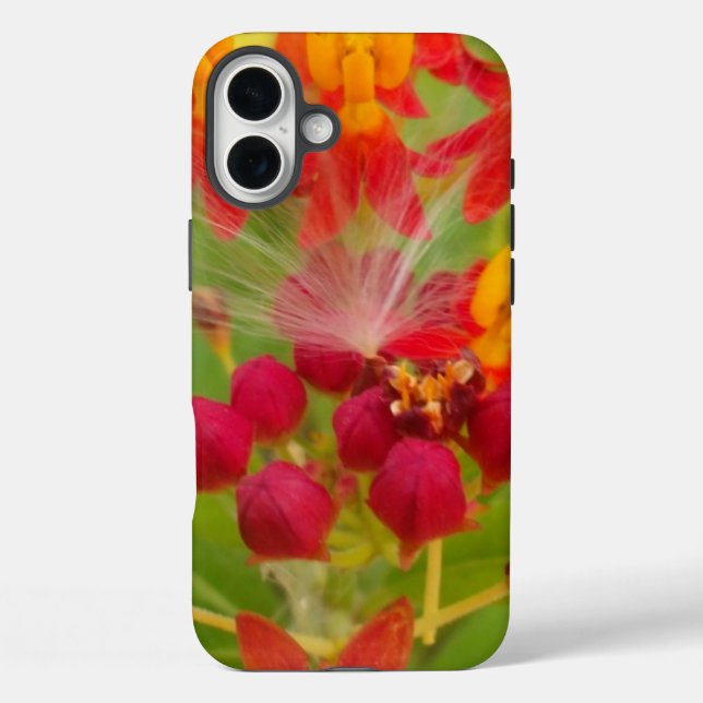 Lovely Colourful Floral with Milkweed Art Print Case-Mate iPhone Case (Back)