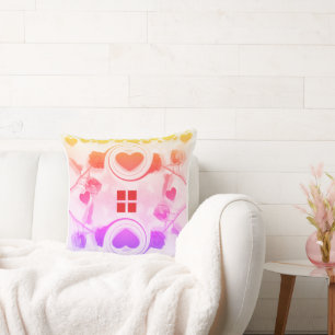 Lovely Colourful Home Décor Throw Pillow