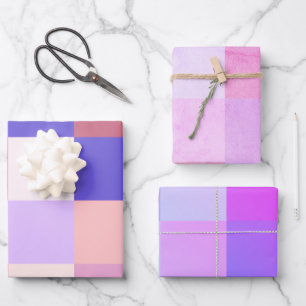 Lovely Colourful Plaids Of Soft Pastel Tones Wrapping Paper Sheet