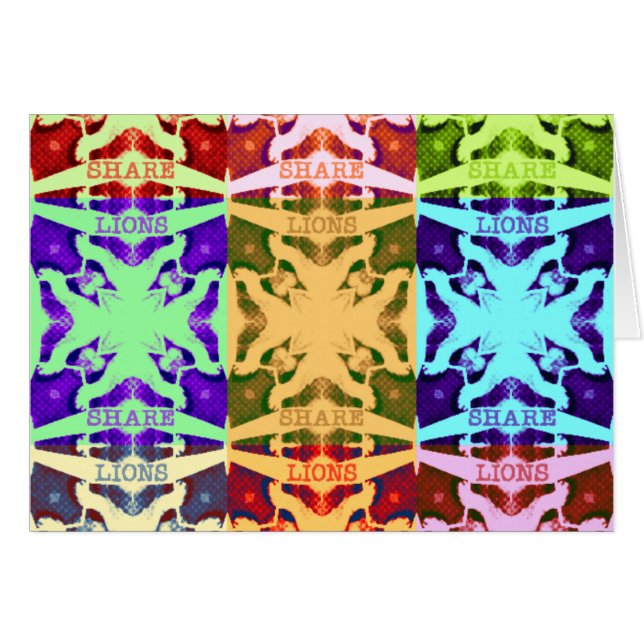 Lovely Colourful Squares Abstract and Geometrical (Front Horizontal)