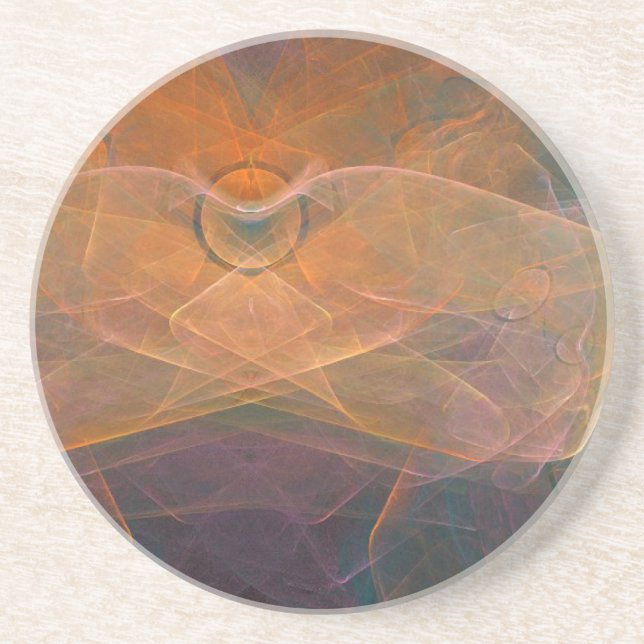 Lovely Colours Abstract Coaster (Front)