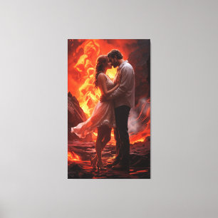 Lovely couple romance wall art