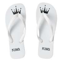 Lovely Crown with King Printed Text-Sandals of Men