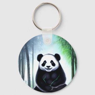 Lovely, Cuddly Little Panda Bear Cub Keychain