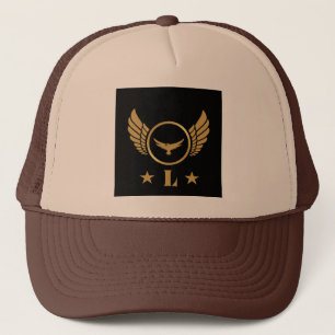 Lovely Custom L Initial letter Personalized-Cap Trucker Hat