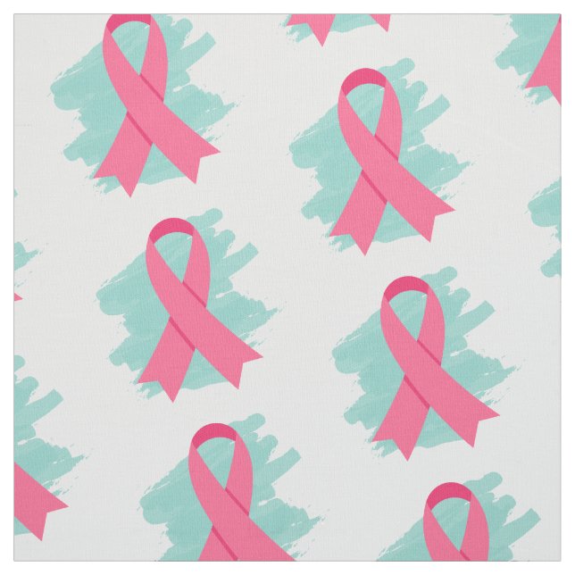Lovely Customizable Pink Ribbon Fabric (Swatch)