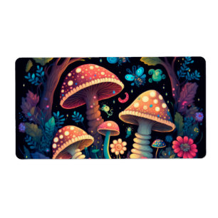 Lovely cute magic mushrooms