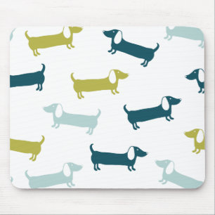 Lovely dachshunds in great colours mouse pad