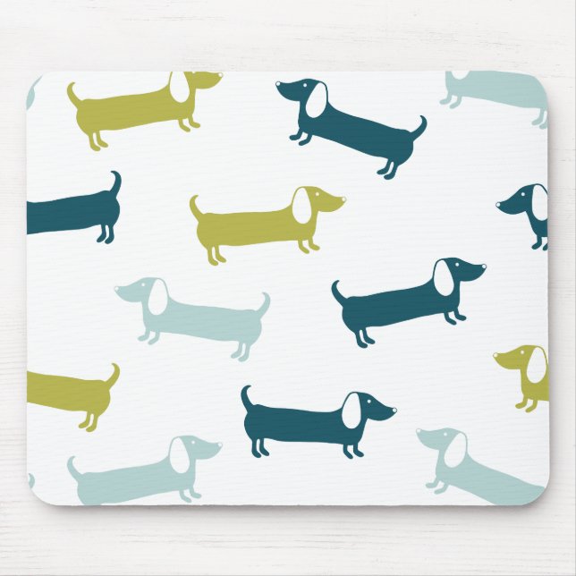 Lovely dachshunds in great colours mouse pad (Front)