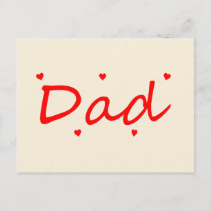 Lovely Dad  Postcard