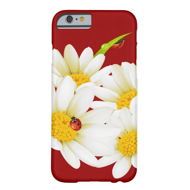 Lovely Daisies and Ladybugs iPhone 6 case (Back)