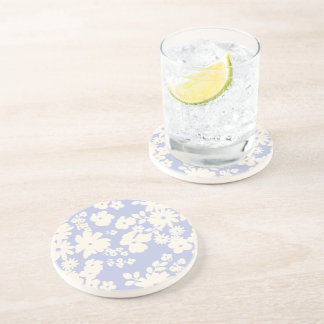 Lovely Daisies Pattern Custom Background Colors  Coaster