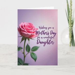 Lovely Daughters Rose Card
