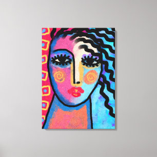 Lovely Day Abstract Digital Painting of a Woman Canvas Print